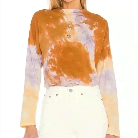 NWT Free People be free tie dye long sleeve - Picture 1 of 6